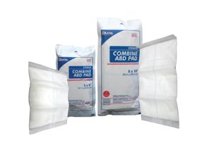 [5875] Dukal ABD Pads, Sterile, 8" x 7½", 1/pk, 20 tray