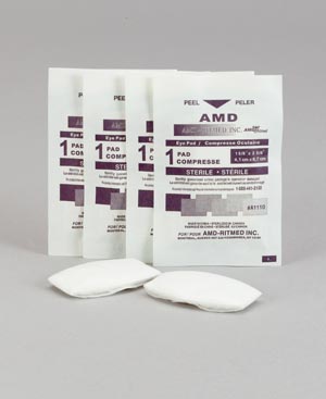 [A1110] Amd Medicom Oval Eye Pads, 1 5/8" x 2 5/8", 50 pk