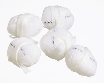 [10244] Nutramax Single Strung Tonsil Sponge, Non-Sterile Bulk 500€˜s, Medium, 7/8"