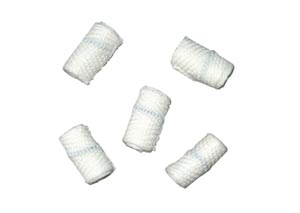 [60401-P] Dukal Kittner Sponges, Kittner Dissectors, ¼" x 0.56", C-5 Foam Holder, Sterile 5s, 40 pk