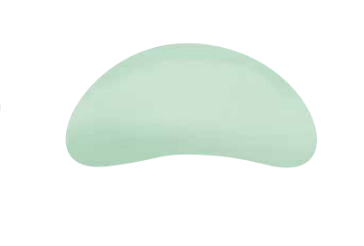 [78496] BSN Medical Foam Rubber Pad, Kidney Shaped, 9cm x 1cm, 75/cs