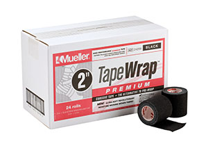 [24258B] Mueller Tapewrap® Premium, 2" x 6 yds, Black, 24 rolls/cs