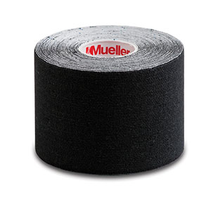 [28147] Mueller Kinesiology Tape, Continuous Roll, 2" x 16.4ft, Black, Latex free, 6 rolls