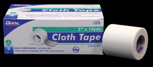 [C110] Dukal Surgical Cloth Tape, 1" X 10 yds, 12 rl, 12 cs