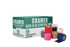 [285110] Cramer Eco-Flex Stretch Tape, 2" x 6 yds, White 24 cs