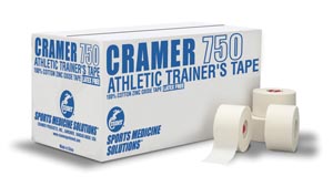 [280750] Cramer 750 Athletic Trainer'sTape, 1½" x 15 yds, White, 32 cs