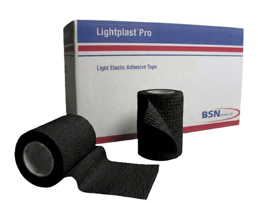 [72881] BSN Medical Lightplast Pro Tearable Elastic Adhesive Tape, 3" x 5 yds, Black, 16 rl/cs