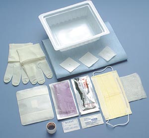[829] Busse Central Line Dressing Change Tray With Tegaderm™ Dressing & Isopropyl Alcohol, 30 cs