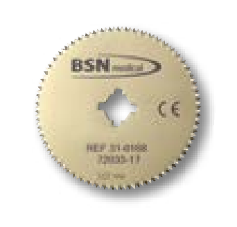 [31-0168] BSN Medical American Orthopedic Cast Saw Blade, 2.5" Titanium Nitrate "Gold", Universal Hub, 1/ea