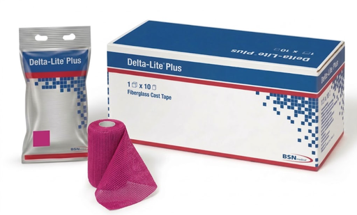 [7345855] BSN Medical Delta-Lite Plus Fiberglass Cast Tape, 2" x 4 yds, Pink, 10 rl/bx