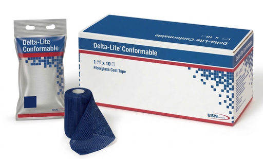 [5942] BSN Medical Delta-Lite Conformable Fiberglass Cast Tape, 2" x 4 yds, Dark Blue, 10 rl/bx