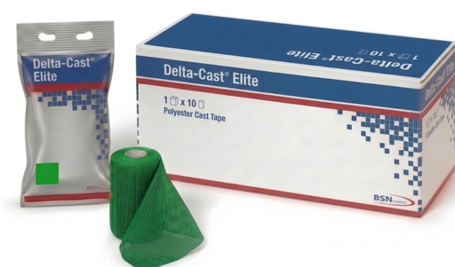 [7345400] BSN Medical Delta-Cast Elite Polyester Cast Tape, 2" x 4 yds, Green, 10 rl/bx