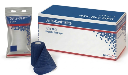 [4813] BSN Medical Delta-Cast Elite Polyester Cast Tape, 3" x 4 yds, Dark Blue, 10 rl/bx