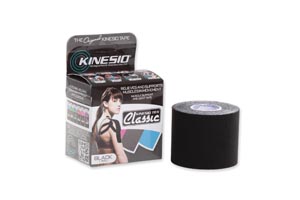 [CKT95024] Kinesio Tex Classic Tape, 2" x 13.1 ft, Black, 6 rl