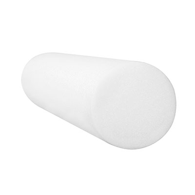 [30-2142] Fabrication CanDo 6 inch x 18 inch PE Round Foam Roller, White