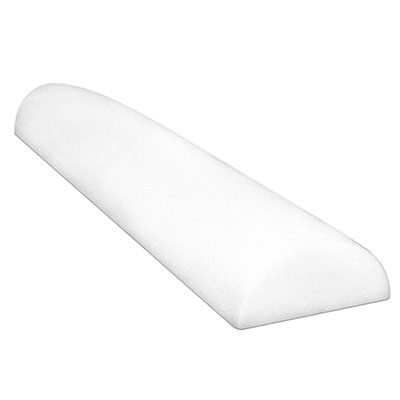 [30-2112] Fabrication CanDo 4 inch x 36 inch PE Half-Round Foam Roller, White