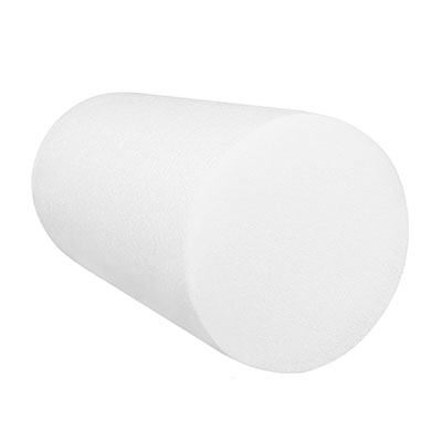 [30-2101] Fabrication CanDo 6 inch x 12 inch PE Round Foam Roller, White