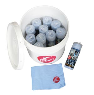 [760393] Cramer Cool Reusable Towel Team Bucket Includes (12) Large 27&quot; x 17&quot; Towels