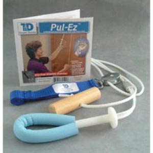 [PZWS] Therapeutic Pul-Ez™ Pull-Easy Shoulder Pulley with Grip-Free Hold & Webbing Door Strap (023023)