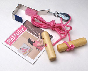 [PK-PULLEY] Therapeutic Pinkpulley™Shoulder Pulley w/metal door bracket &Brst Cancer Patient instrctnl guide