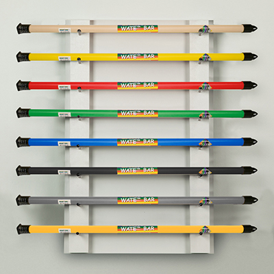 [10-1642] Fabrication CanDo WaTE 8 Bar Horizontal Wall Rack