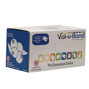 [10-6114] Fabrication Cando® Val-U Band™ Exercise Bands, Blueberry, 6 yds, No Latex