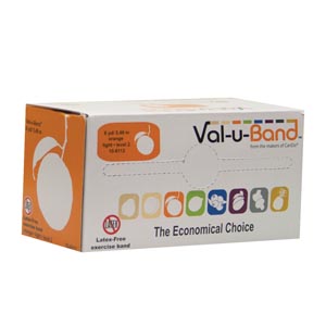 [10-6112] Fabrication Cando® Val-U Band™ Exercise Bands, Orange, 6 yds, No Latex