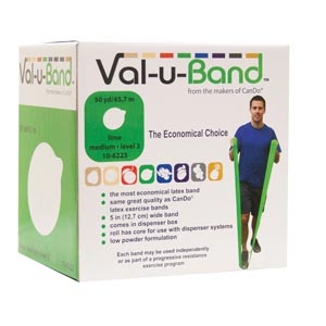 [10-6223] Fabrication Cando® Val-U Band™ Exercise Bands, Lime, 50 yds