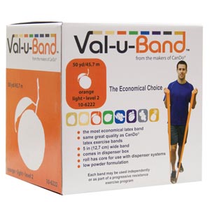 [10-6222] Fabrication Cando® Val-U Band™ Exercise Bands, Orange, 50 yds