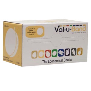 [10-6211] Fabrication Cando® Val-U Band™ Exercise Band, Peach, 6 yds