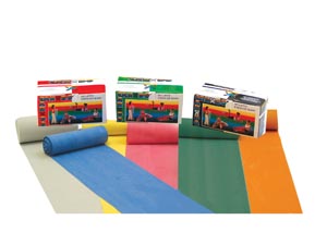 [10-5612] Fabrication Cando® No Latex Exercise Band, Red, Light, 6 yds, Latex Free (LF)