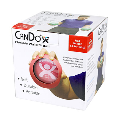 [10-3162] Fabrication CanDo WaTe 3.3 lb Hand-Held Weighted Ball, Red