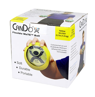 [10-3161] Fabrication CanDo WaTe 2.2 lb Hand-Held Weighted Ball, Yellow