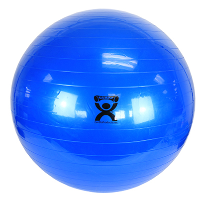 [30-1805] Fabrication CanDo 34 inch PVC Standard Inflatable Exercise Ball, Blue