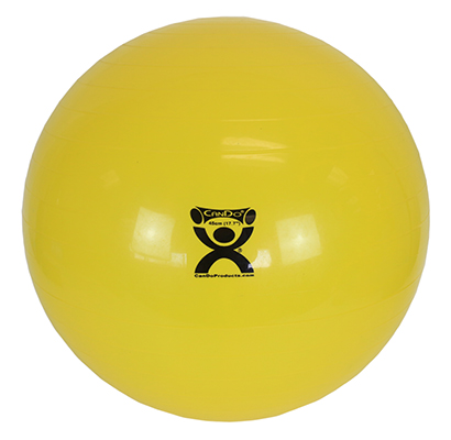 [30-1801] Fabrication CanDo 18 inch PVC Standard Inflatable Exercise Ball, Yellow