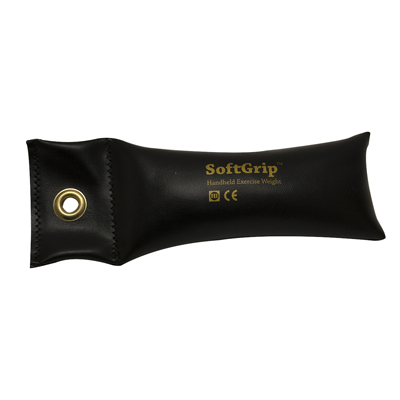 [10-0355] Fabrication CanDo Softgrip 3 lb Hand Weight, Black