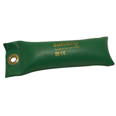 [10-0353] Fabrication CanDo Softgrip 2 lb Hand Weight, Green