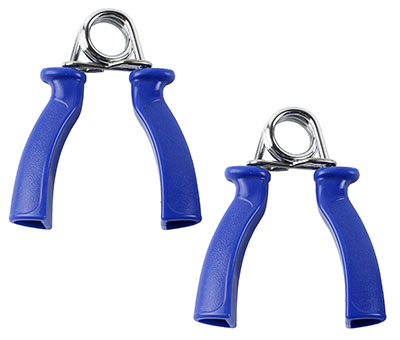 [10-0809] Fabrication CanDo Fixed Heavy Resistance Hand Grip, Blue, 2/Pack