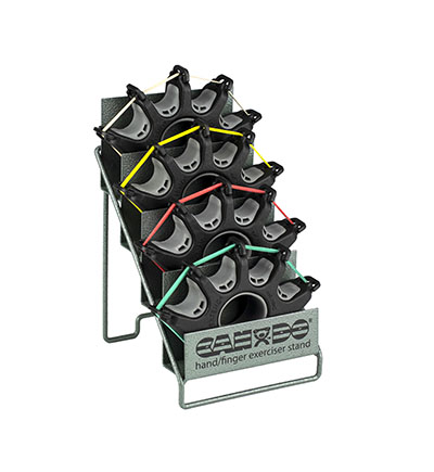 [10-0757] Fabrication CanDo Digi-Extend Hand Exerciser Clinic Set w/ Metal Stand, Assorted Color