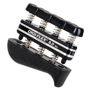 [10-0744] Fabrication Cando® Digi-Flex Hand/ Finger Exerciser, Hand 31 lb/ Finger 9 lb, Black, X-Heavy