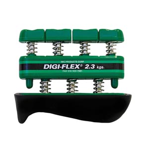 [10-0742] Fabrication Cando® Digi-Flex Hand/ Finger Exerciser, Hand 16 lb/ Finger 5 lb, Green, Medium
