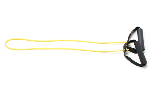 [10-5561] Fabrication CanDo 48 inch Low Powder X-Light Exercise Tubing w/ Handles, Yellow