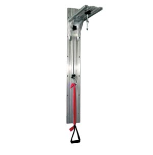 [10-5097] Fabrication Cando® Exercise Band/ Tubing Wall Pulley System, 4 ft Railing