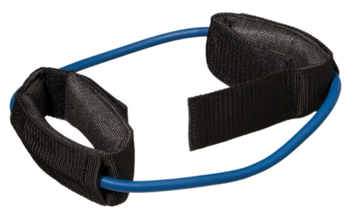 [10-5764] Fabrication CanDo 35 inch Low Powder Heavy Exercise Tubing w/ Cuff Exerciser, Blue