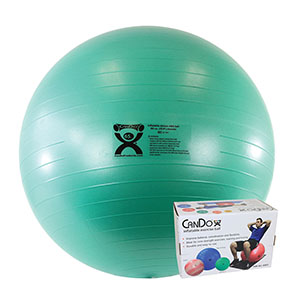 [30-1853B] Fabrication Cando® Exercise Balls, Abs Inflatable Ball, Green, 65cm (25.6"), Boxed