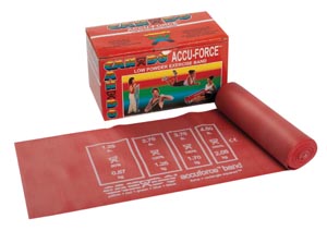 [10-5912] Fabrication Cando® Accuforce™ Band, Red, 6 yd Dispenser, Low-Powder