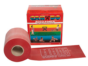 [10-5922] Fabrication Cando® Accuforce™ Band, Red, Light, 50 yd Dispenser, Low-Powder