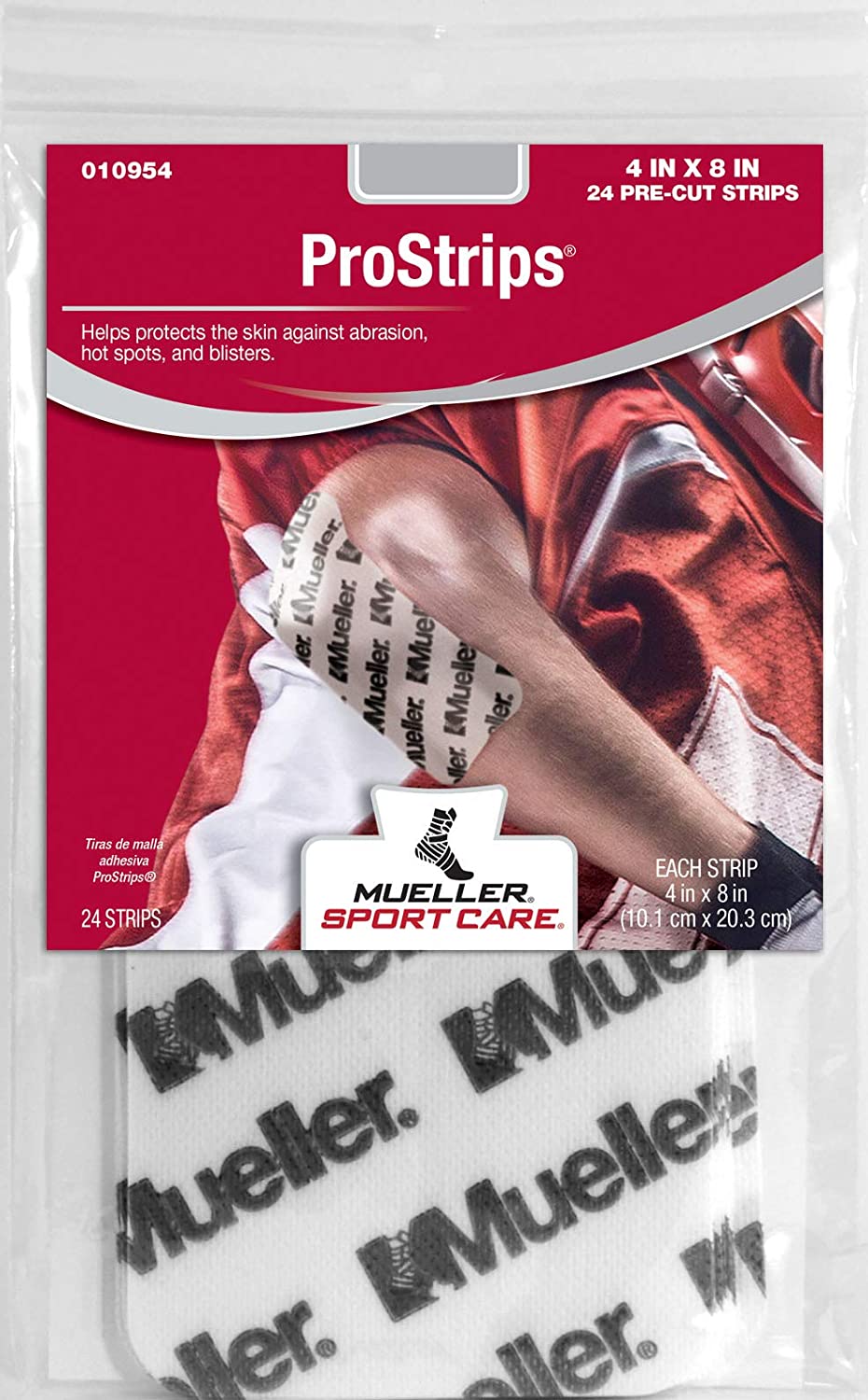 Mueller Pro Strips Pre-cut 4 x 8: #1 Fast Free Shipping - Ithaca Sports