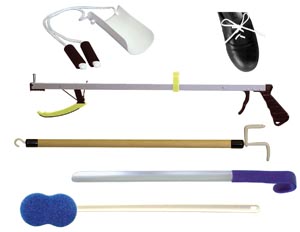 [37001] Kinsman Basic Hip Kit Includes: 27&quot; Ergo Plus Reacher, Sock Aid with Foam Handles