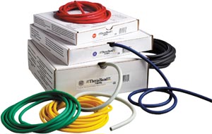 [21120] Hygenic/Thera-Band Professional Resistance Tubing, Yellow/ X-Thin, 100 ft Dispenser Box, 6 ea